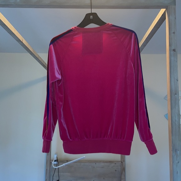 Aviator Nation | Tops | Aviator Nation Classic Velvet Pink Crew Sweatshirt | Poshmark